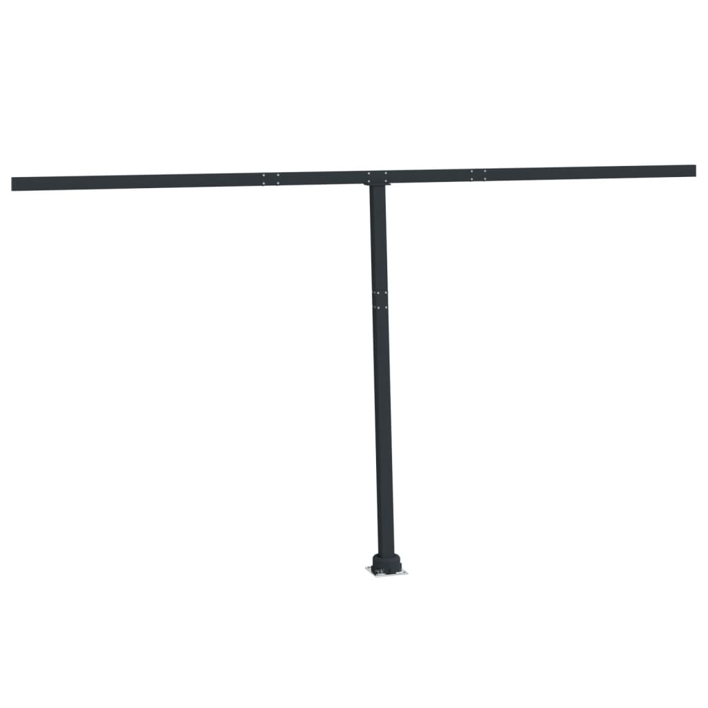 Vidaxl Laifel Pole Set 450x245 cm Iron Anthracite -farvet