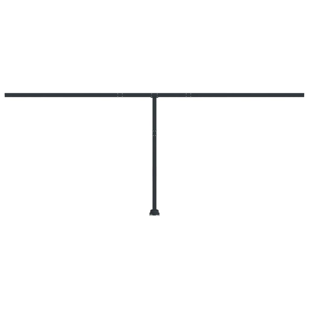 Vidaxl Laifel Pole Set 600x245 cm Iron Anthracite -farvet