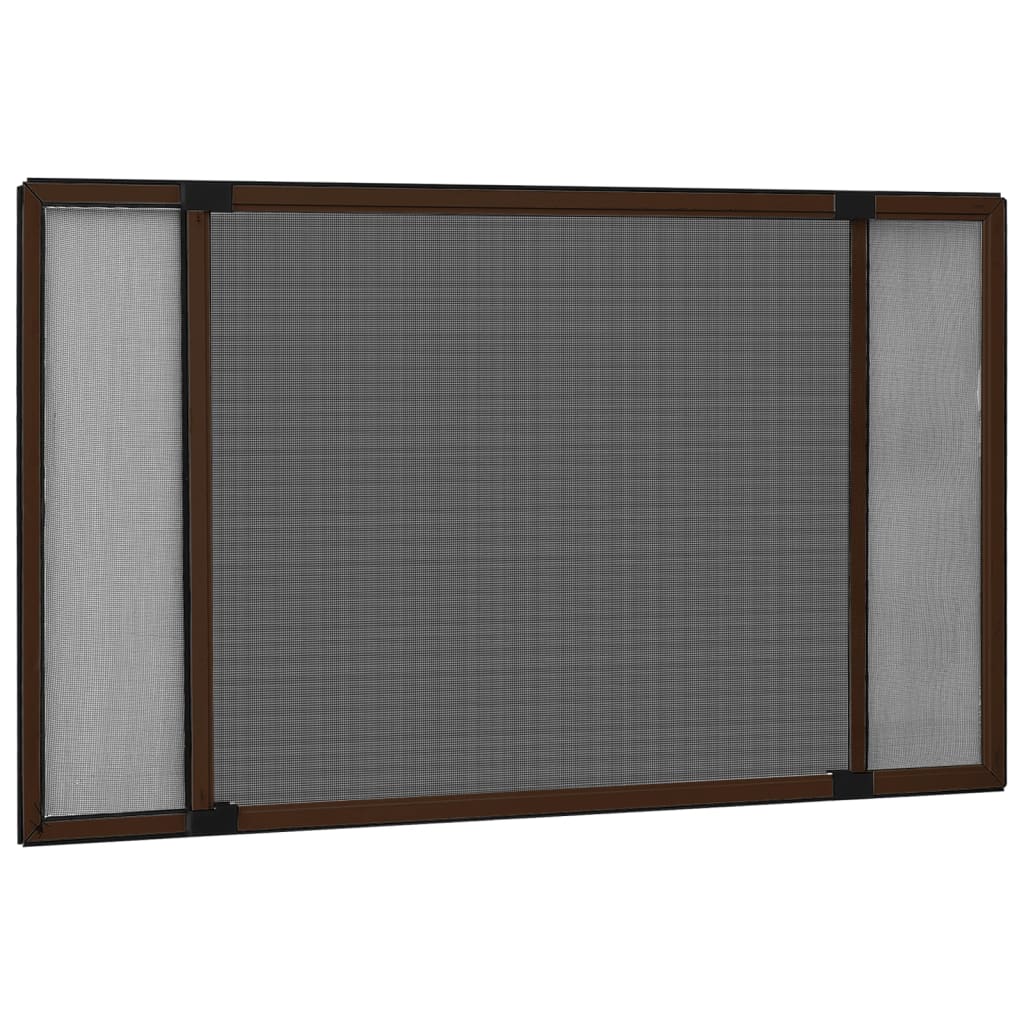 Vidaxx Udvidelig vinduesskærm (75-143) x50 cm brun