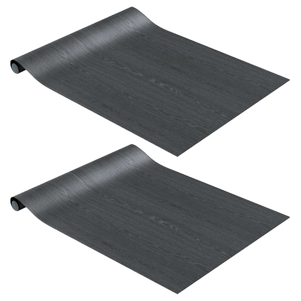 VidaXL møbelfolier selvklæbende 2 stk 500x90 cm PVC mørk træfarvet