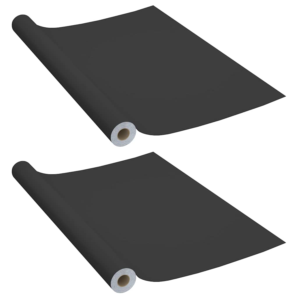 Vidaxx møbelfolier selvklæbende 2 stk 500x90 cm PVC sort