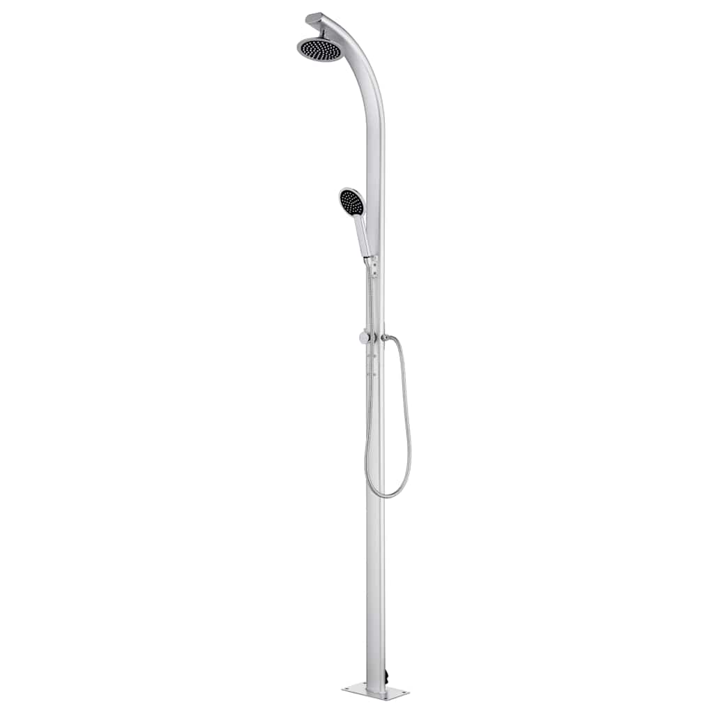 Vidaxx udendørs bruser 215 cm aluminium