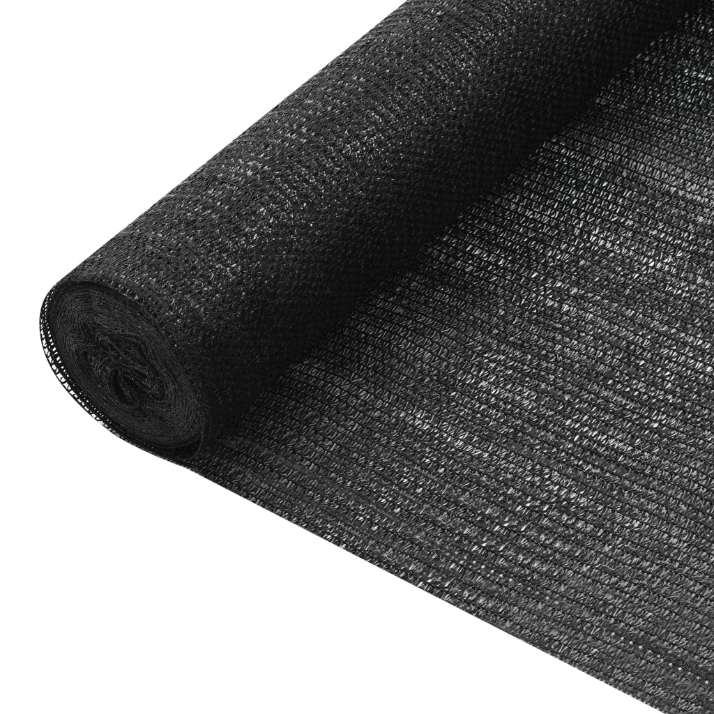 Vidaxl privacy net zwart 2x50 m hdpe 75 g m²