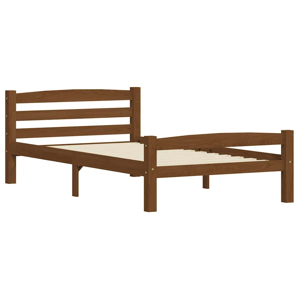 Vidaxl bedframe massief grenenhout honingbruin 100x200 cm