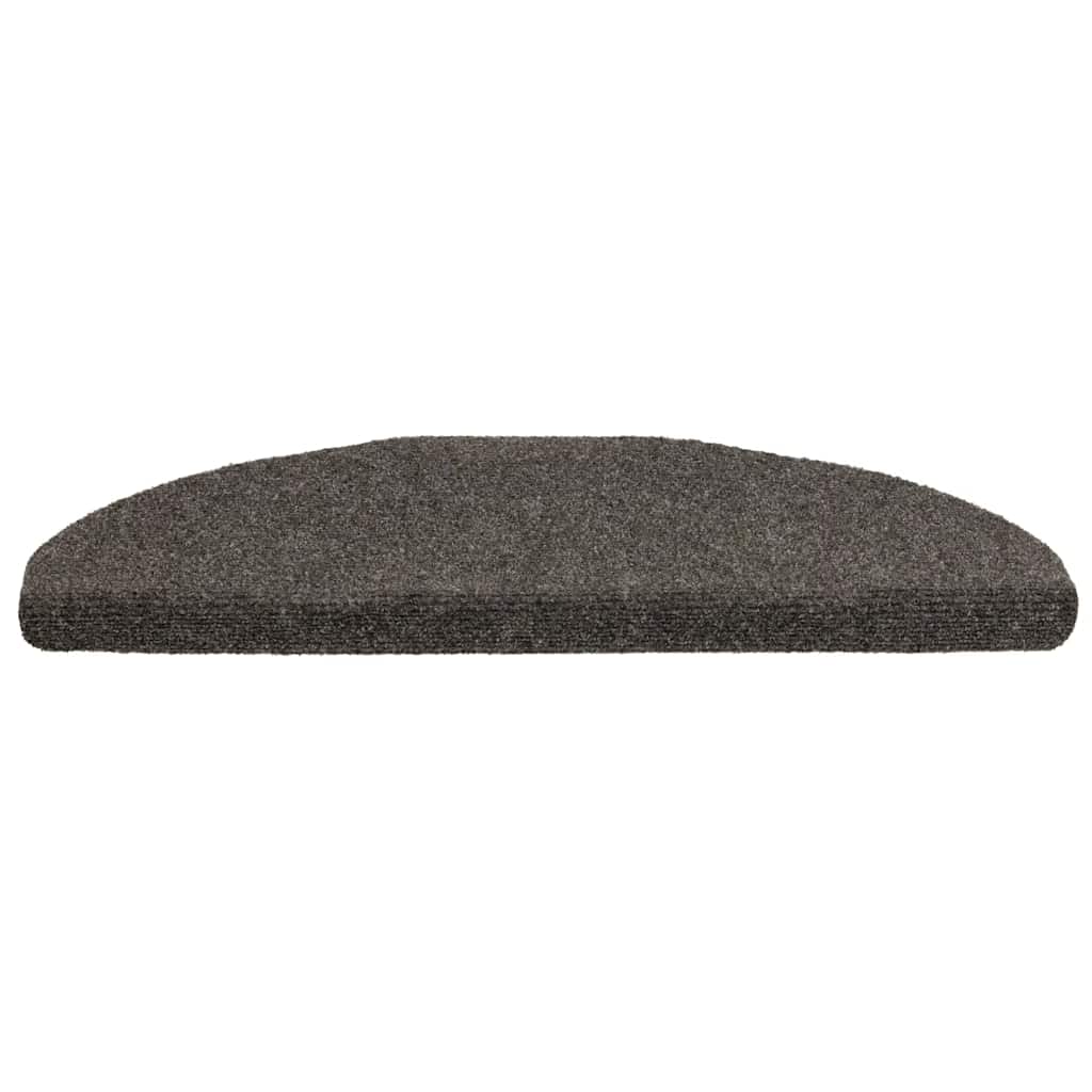 Vidaxl Stair Mats Self -Tilholds 10 ST 65x21x4 cm Antracit Halvisfære stor