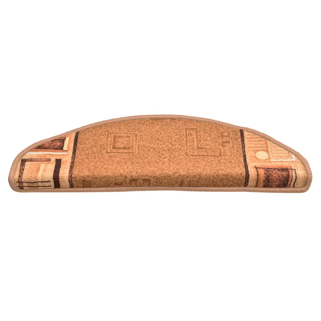 VidaXL trappemåtter selvklæbende 5 stk 65x21x4 cm beige