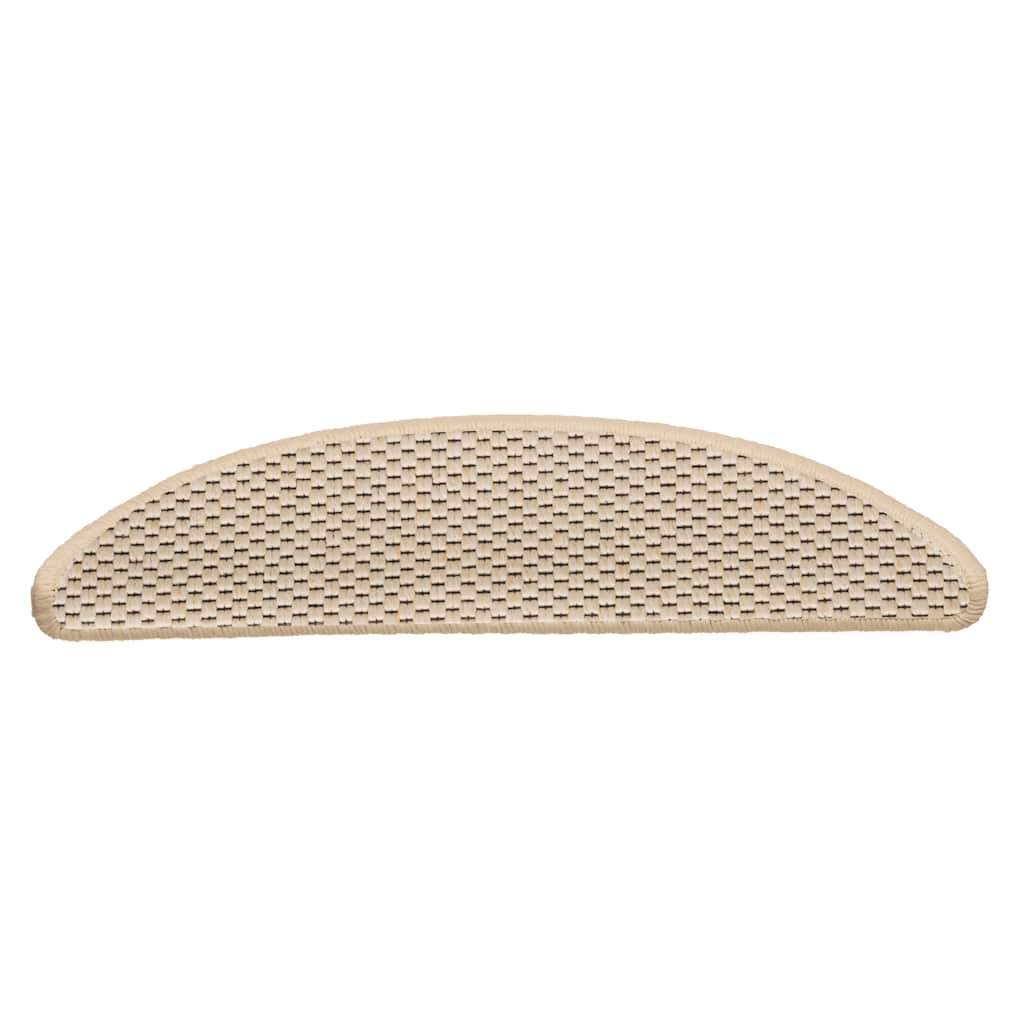 Vidaxl Stair Mats Selvklæbende 15 St. Sisal Look 56x17x3 cm Berber