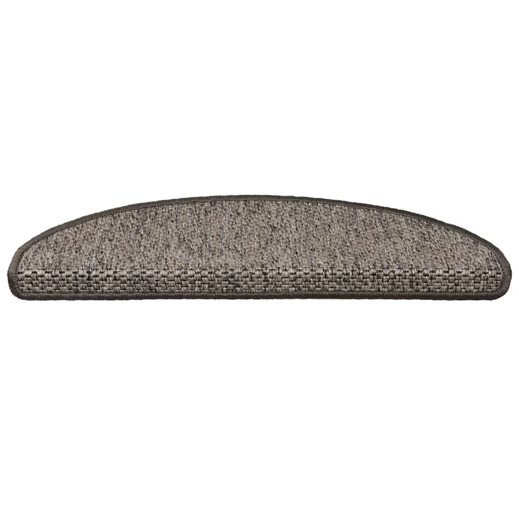 VidaXL trappemåtter selvklæbende 15 stk sisal look 65x21x4 cm grå-beige