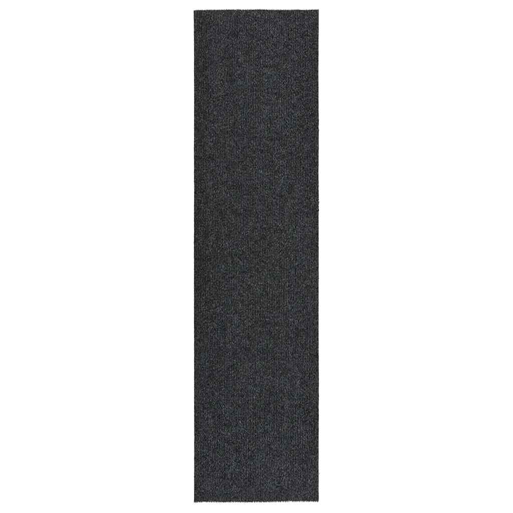 Vidaxl droogloopmat 100x400 cm antracit -farvet