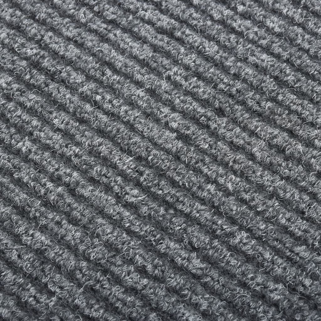Vidaxl droogloopmat 100x100 cm grå