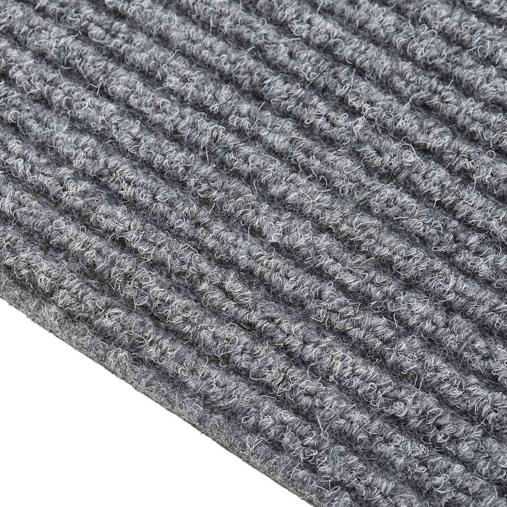 Vidaxl droogloopmat 100x400 cm grå