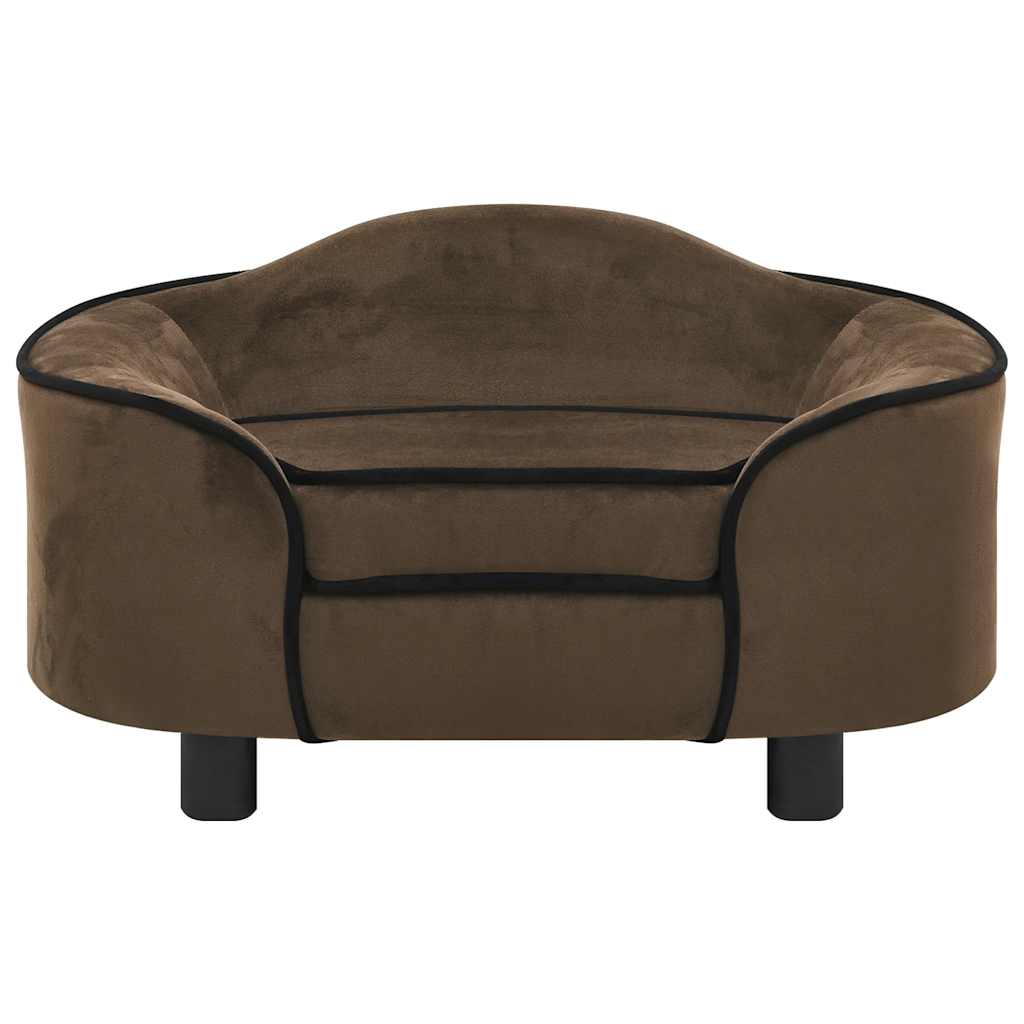 Vidaxxl hundesofa 67x47x36 cm plysbrun