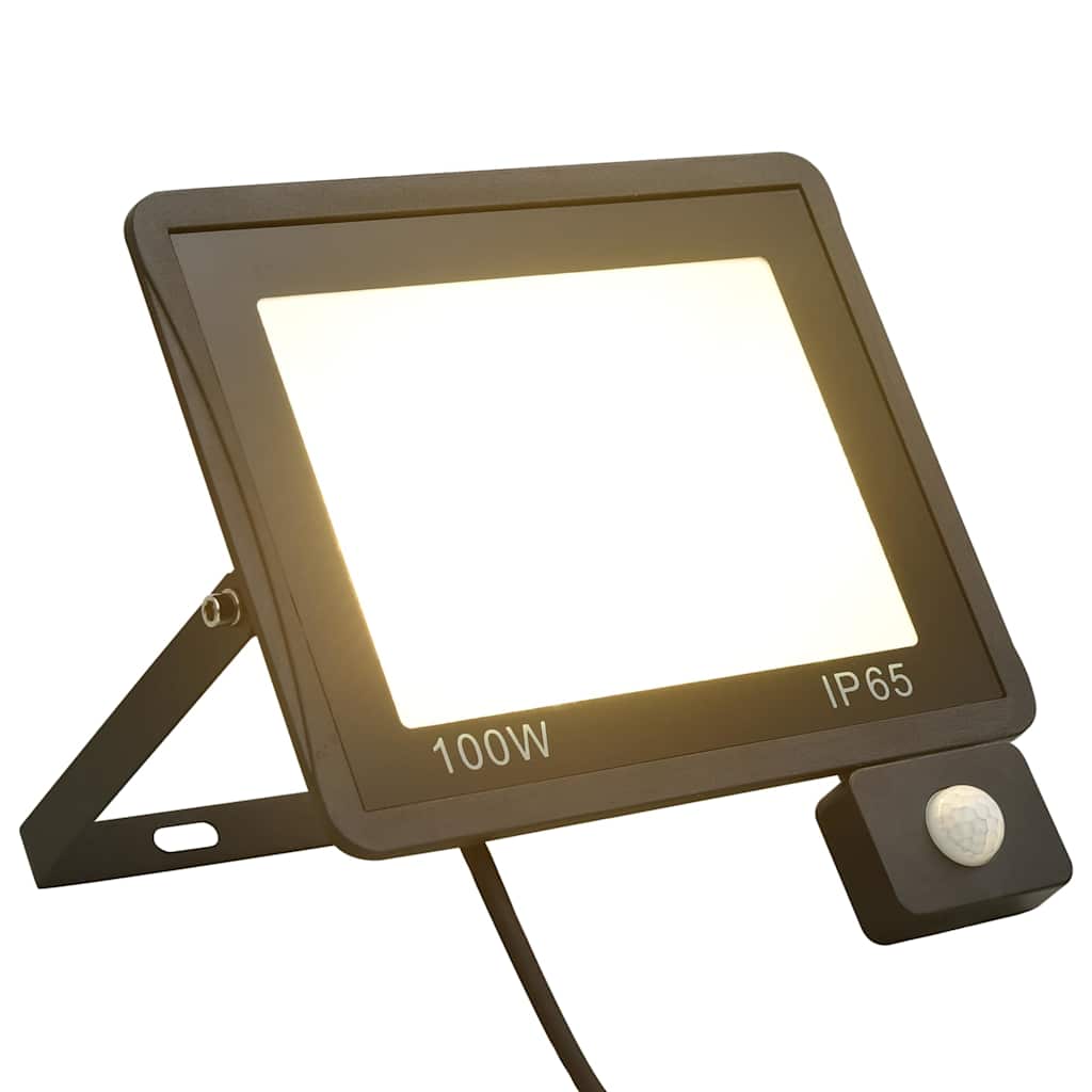 Vidaxl spotlight met sensor led 100 w warmwit