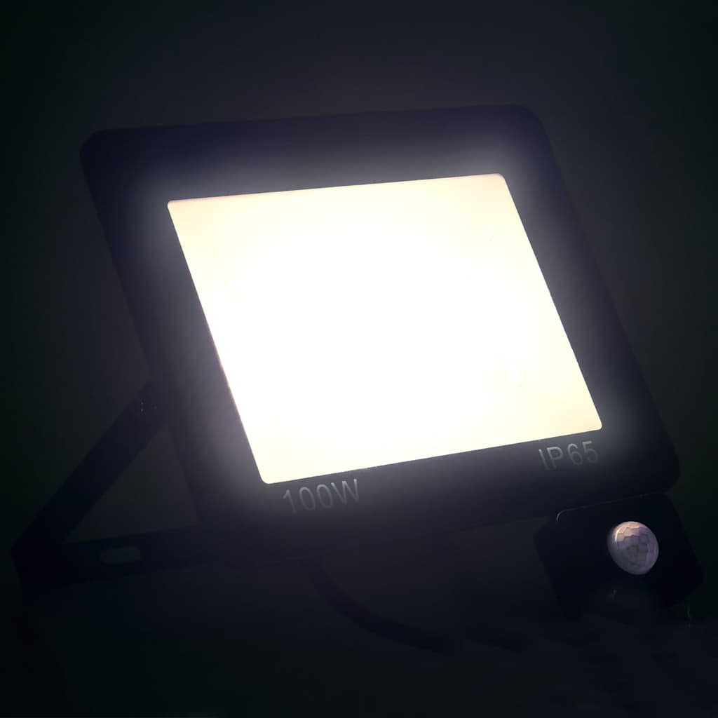 Vidaxl spotlight met sensor led 100 w koudwit