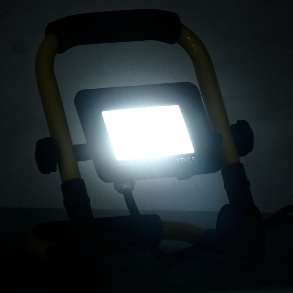 Vidaxl spotlight met handvat led 20 w koudwit