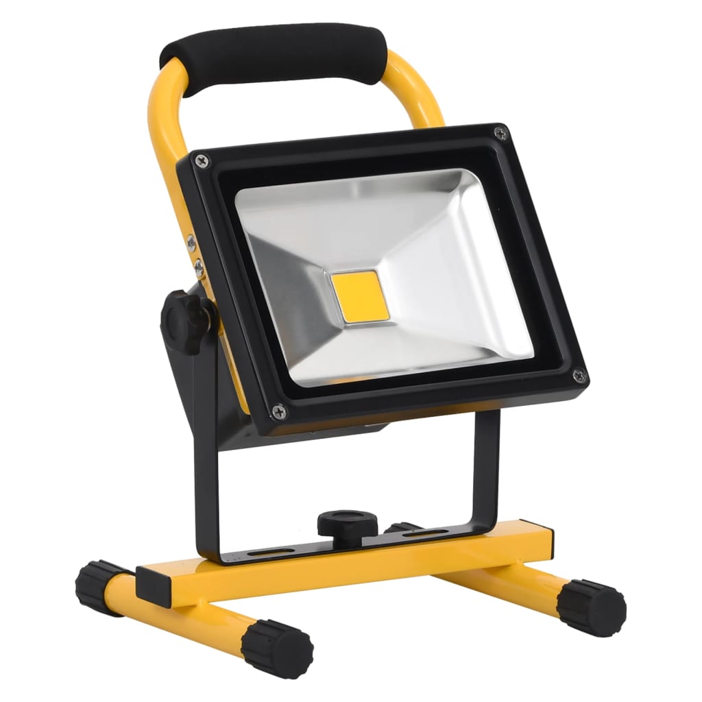 Vidaxl Spotlight med håndtag genopladelig LED 30 W Warm White