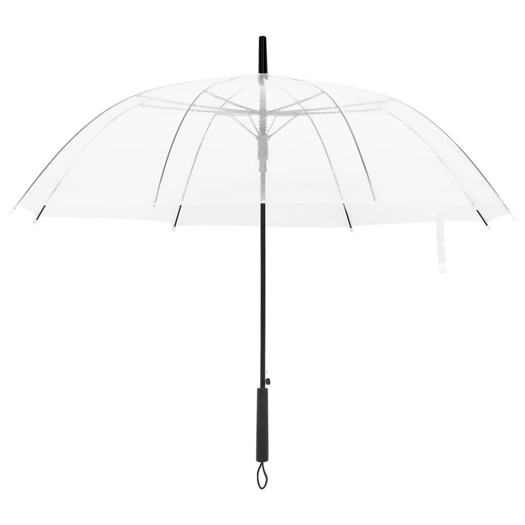 Vidaxl paraply 100 cm gennemsigtig