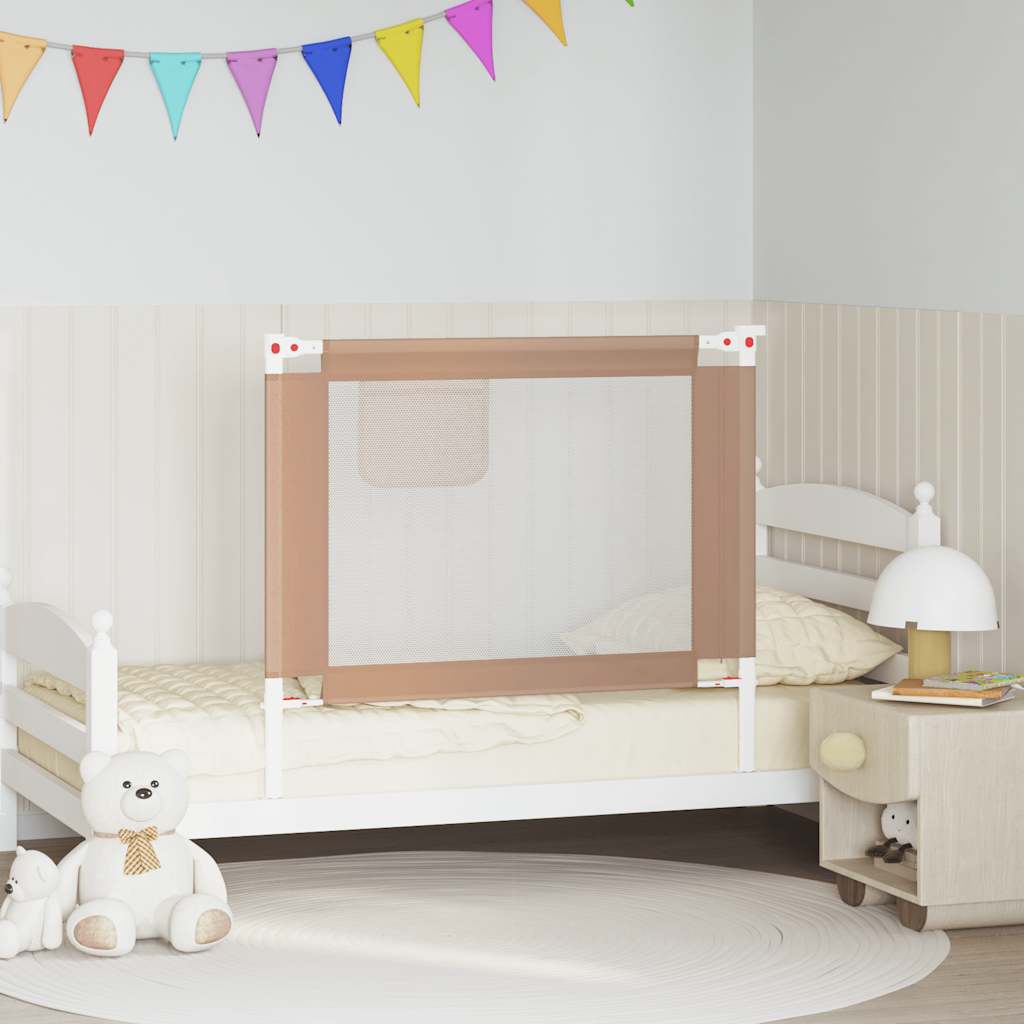 Vidaxl Bed Chart toddler 100x25 cm stof taupe