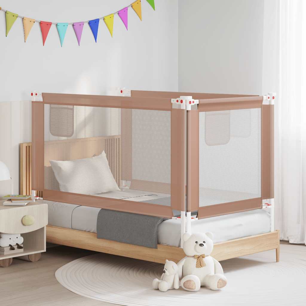 Vidaxl Bed Chart toddler 150x25 cm stof taupe