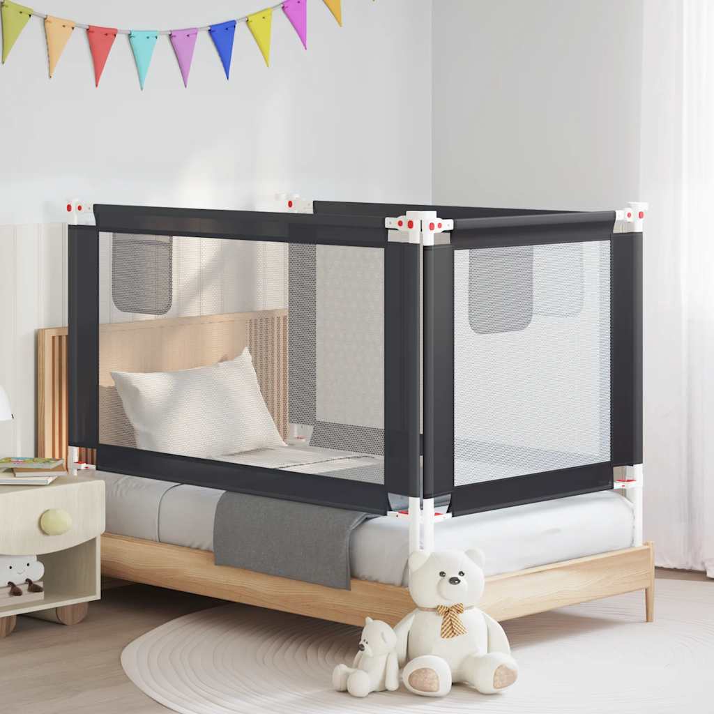 Vidaxl Bed Chart toddler 140x25 cm stof mørkegrå