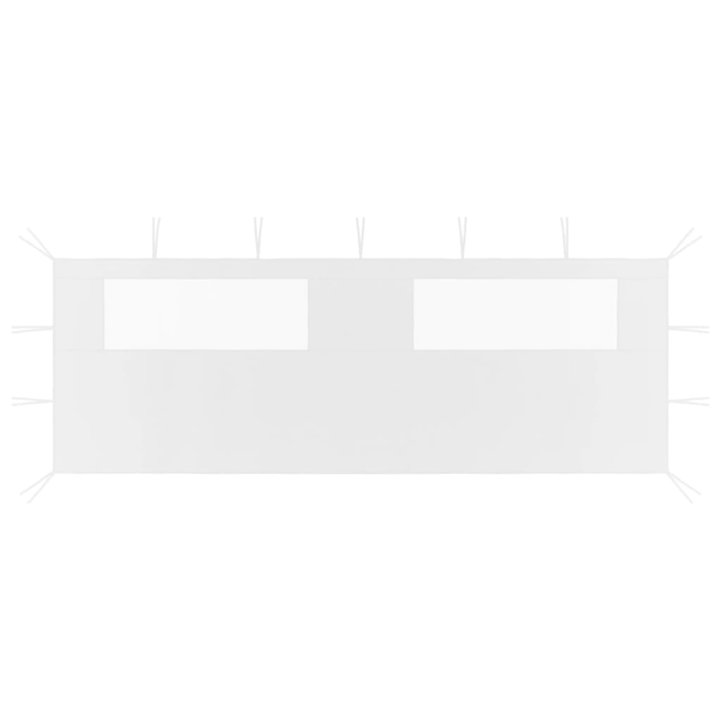 Vidaxl Praine Wall med Windamen 6x2 m hvid