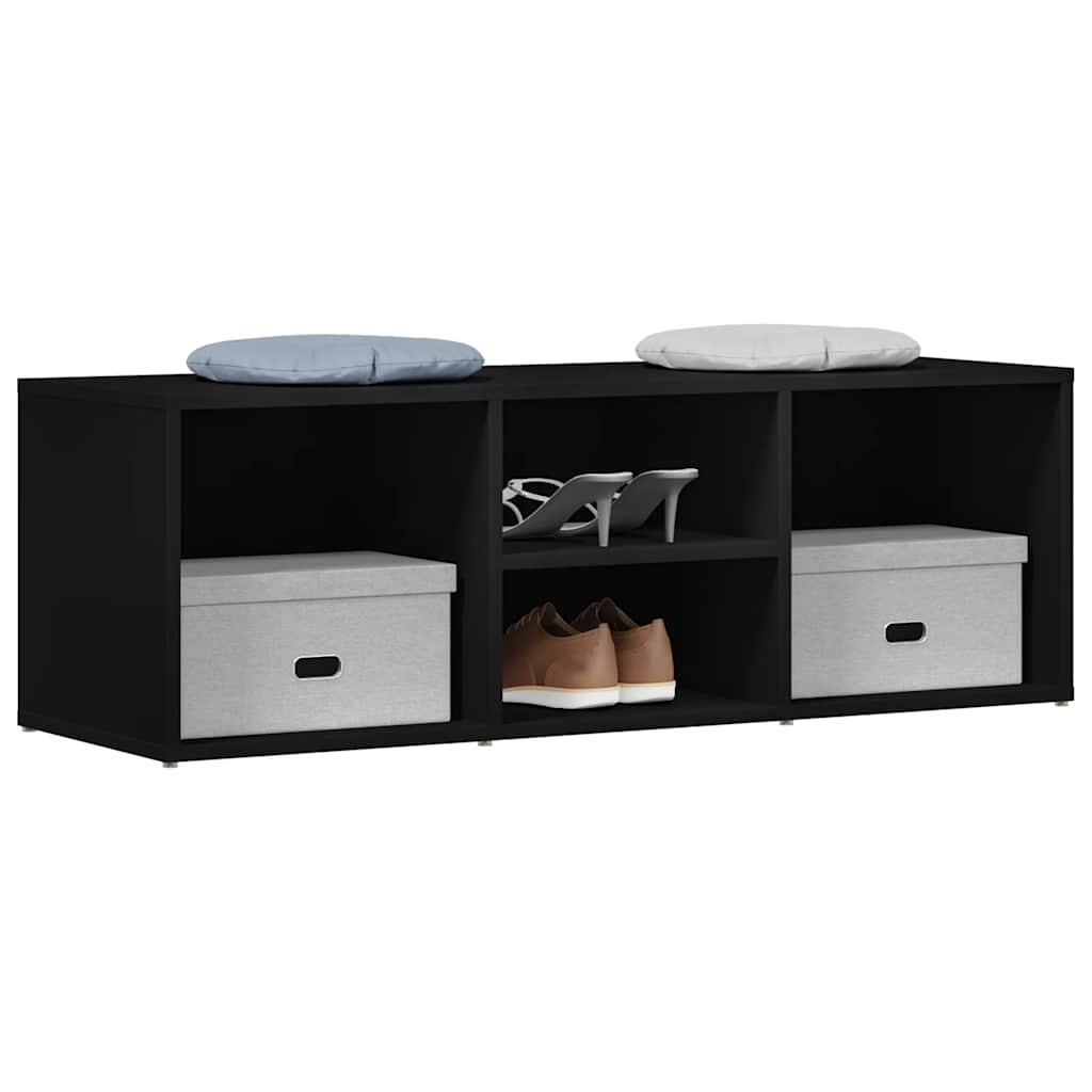 Vidaxl Shoe Storage Bench 105x35x35 cm Property Wood Black