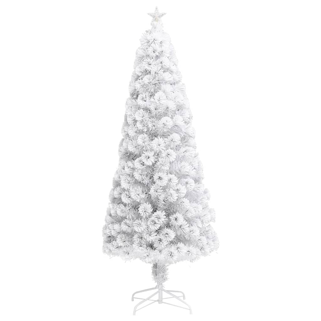 Vidaxl Kunstkerstboom med belysning 210 cm fiberoptisk hvid