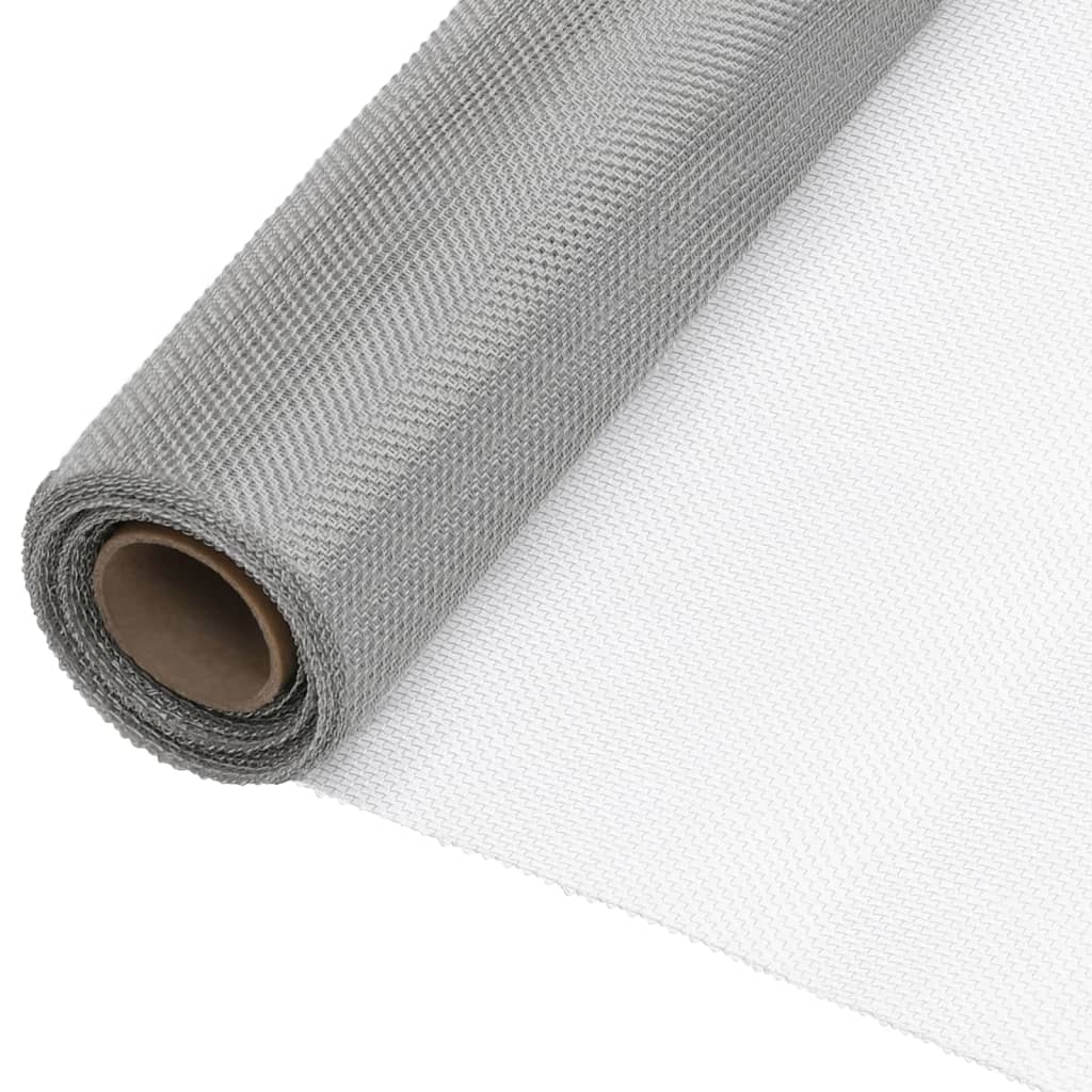 Vidaxx mesh 80x500 cm rustfrit stål sølvfarvet