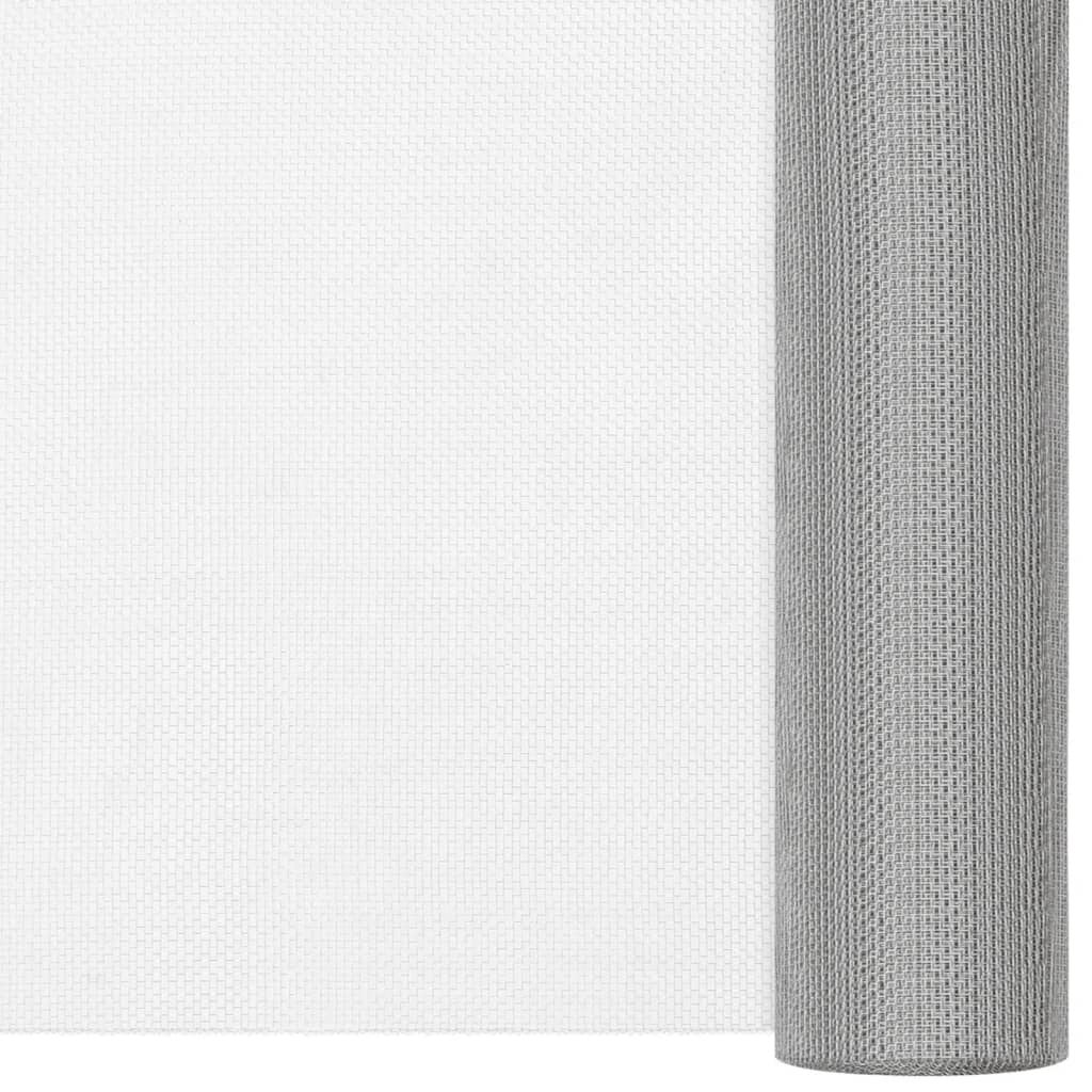 Vidaxl mesh 100x2000 cm rustfrit stål sølvfarvet