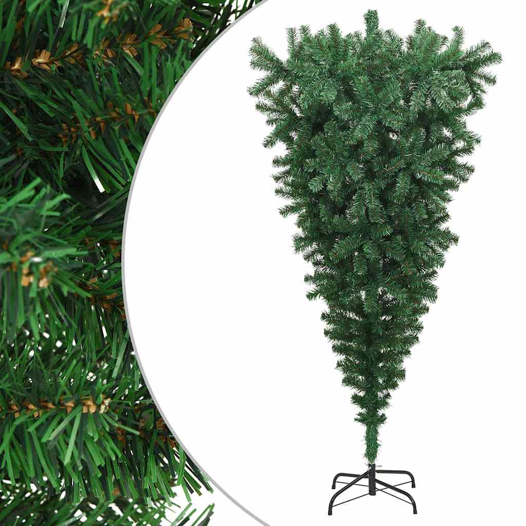Vidaxl Kunstkerstboom vendt med standard 180 cm grøn