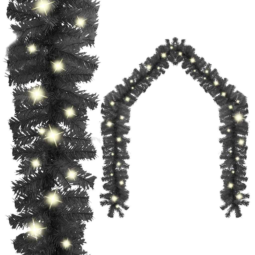 Vidaxl julegarland med LED -lys 20 m sort
