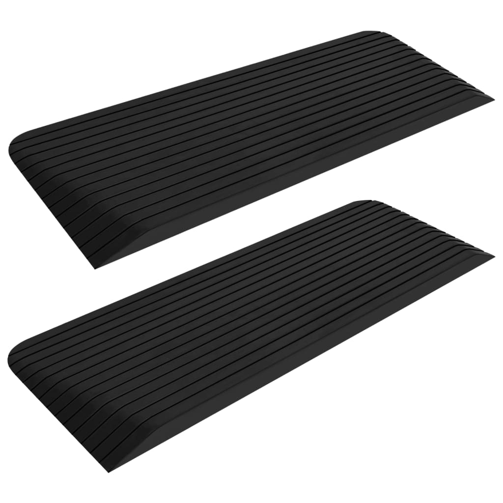 Vidaxl tærskel AIDS 2 PCS 110x41x5 cm gummi