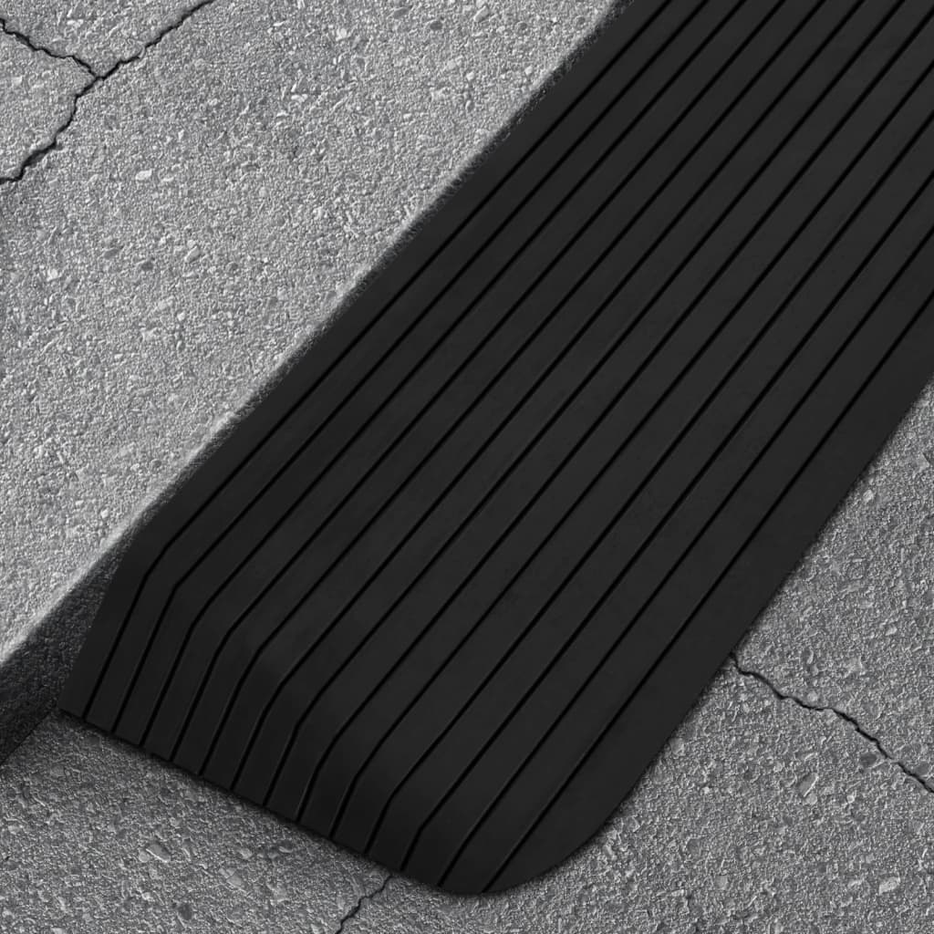 Vidaxl tærskel AIDS 2 PCS 110x41x5 cm gummi
