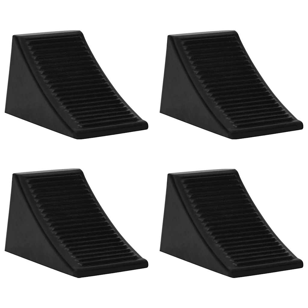 Vidaxl Wheel Blocks 4 Pcs 16x9x9 cm gummi