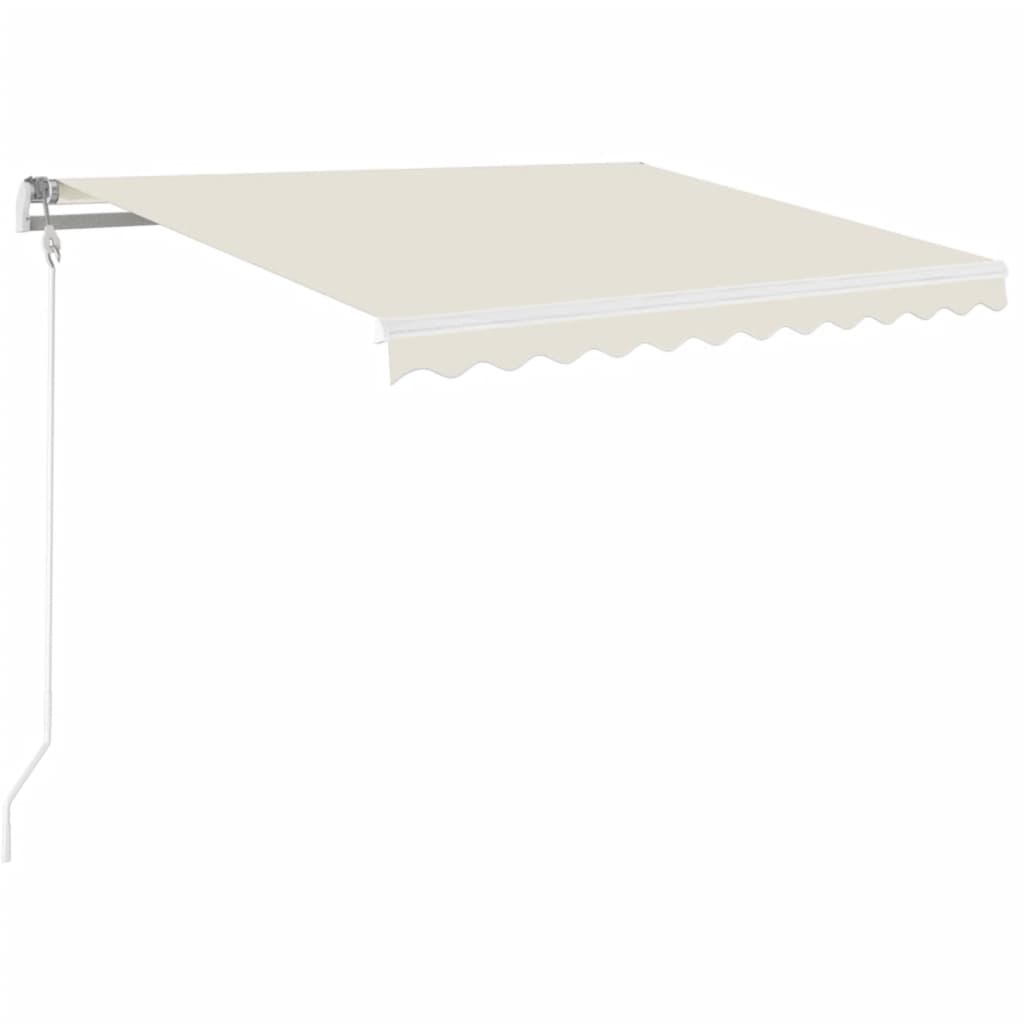 Vidaxx fortelt manuelt udtrækbart 350x250 cm cremefarvet