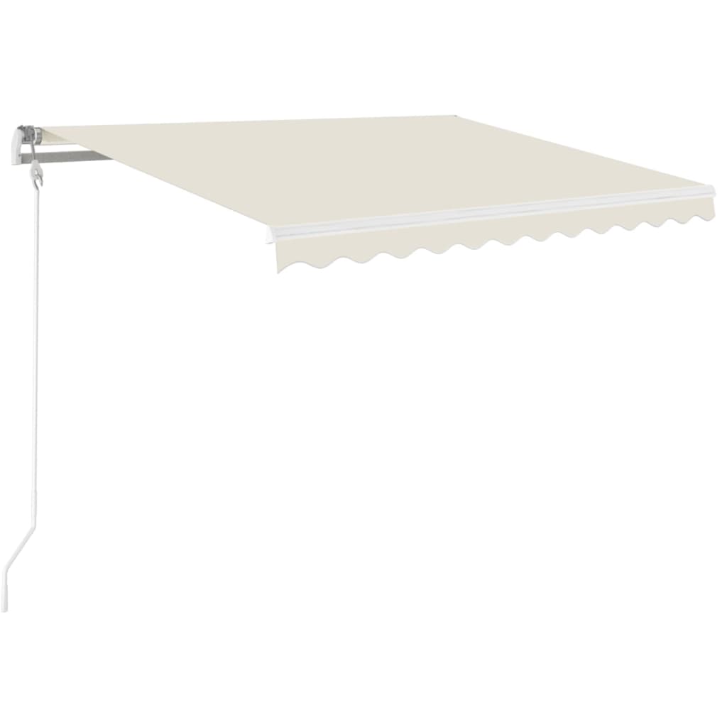 Vidaxx fortelt automatisk udtrækbart 350x250 cm cremefarvet