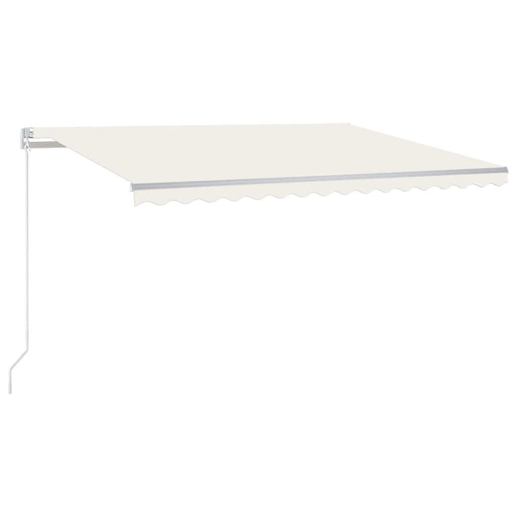 Vidaxl Luifel udvider manuelt 450x300 cm creme -farvet