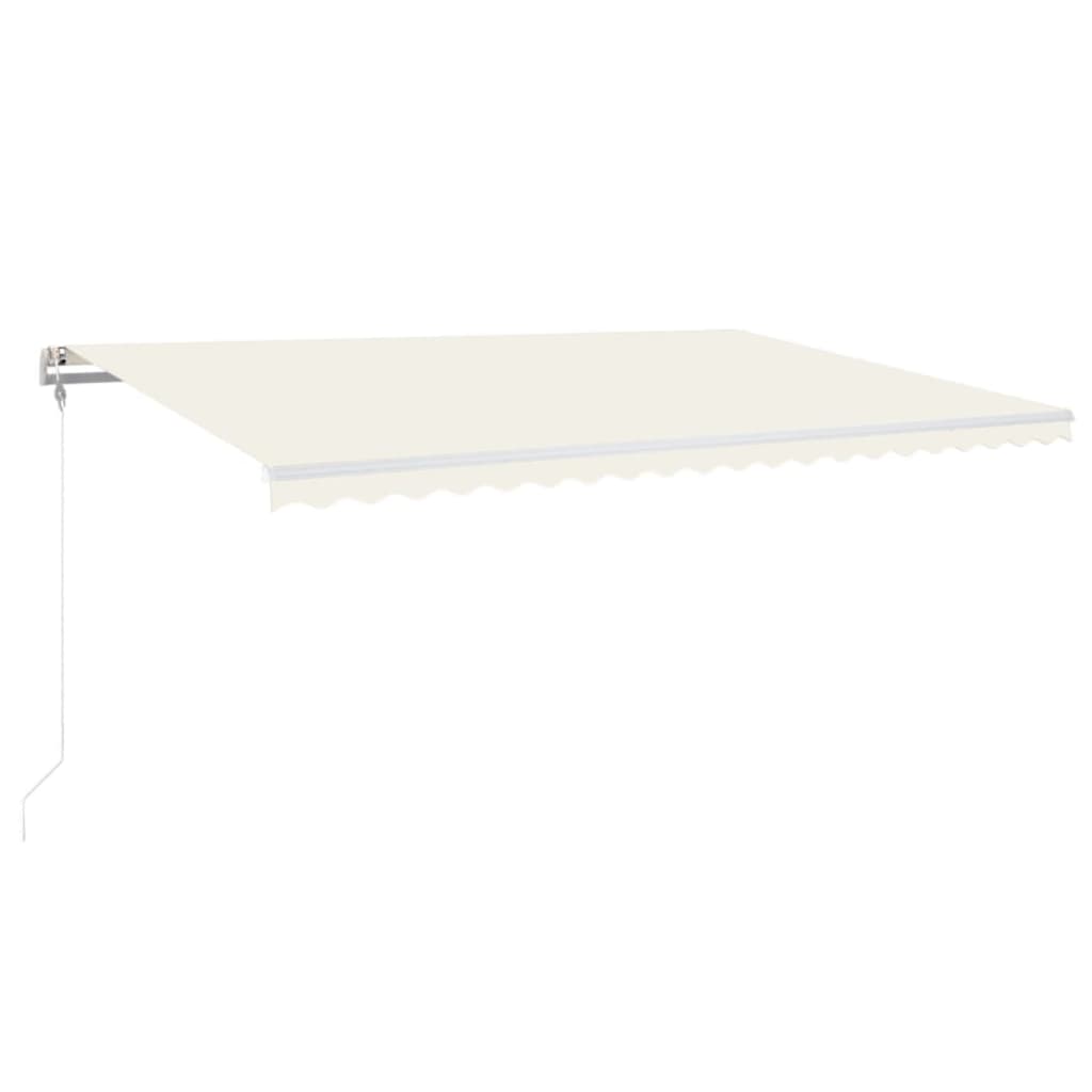 Vidaxl Luifel udvider automatisk 500x300 cm creme -farvet