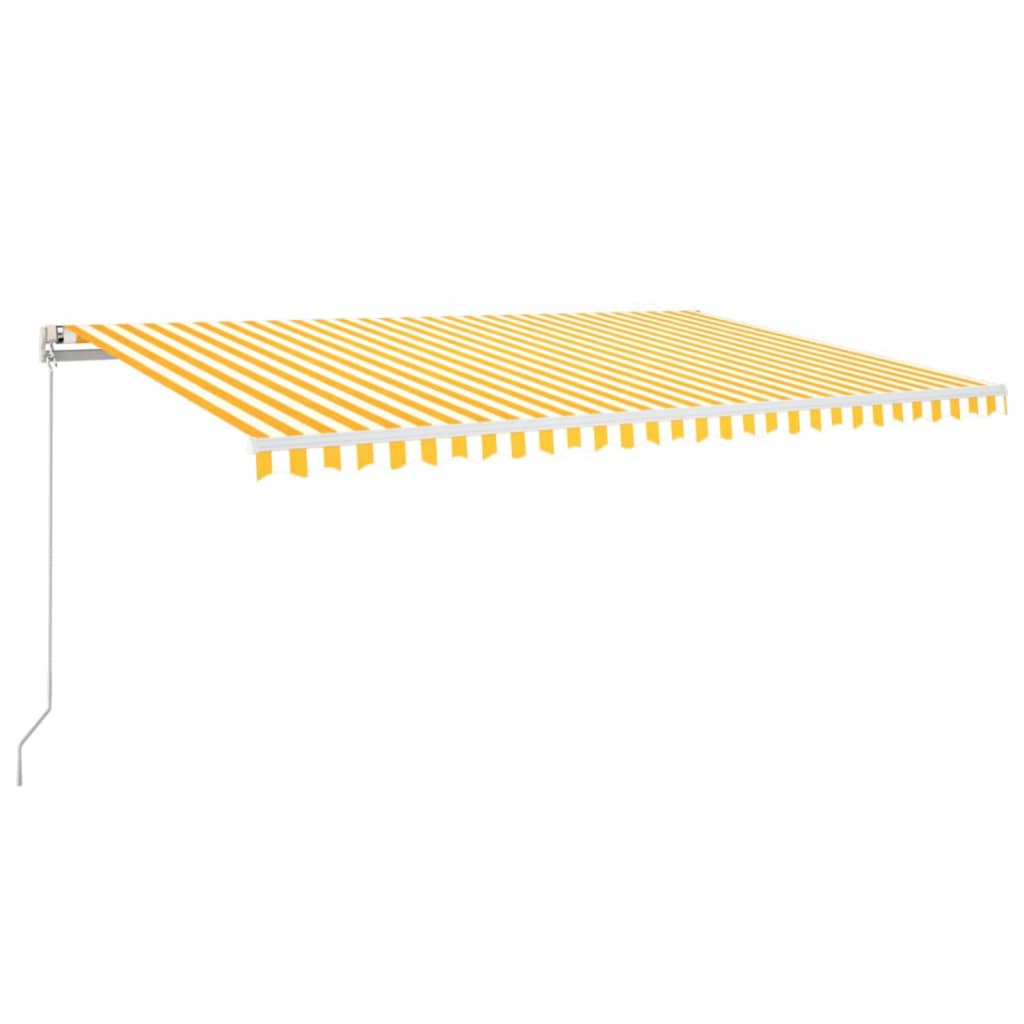 Vidaxl Luifel forlænger automatisk 500x300 cm gul og hvid
