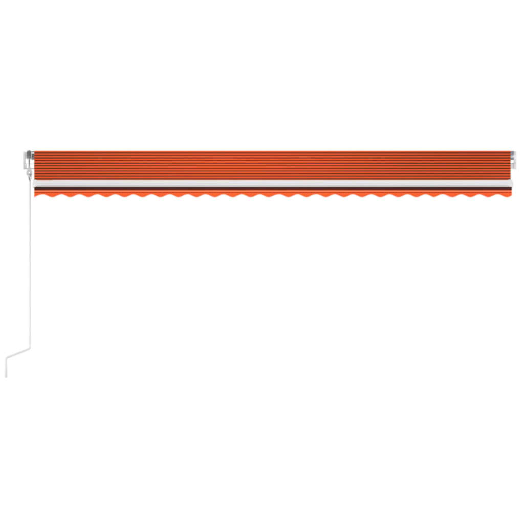 Vidaxl Luifel Automatisk med LED vindsensor 600x300 cm Orange Brown