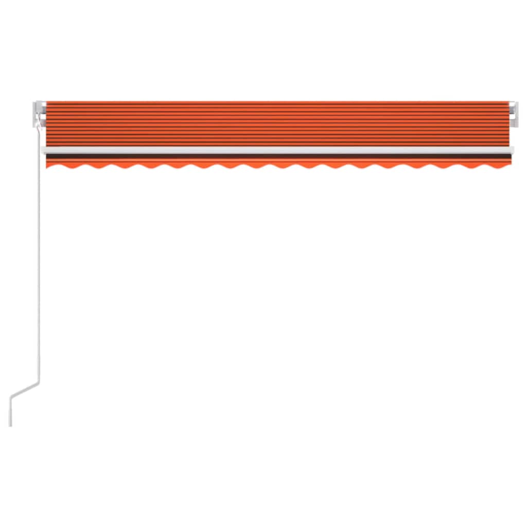 Vidaxl Luifel udvider manuelt 400x350 cm orange og brun