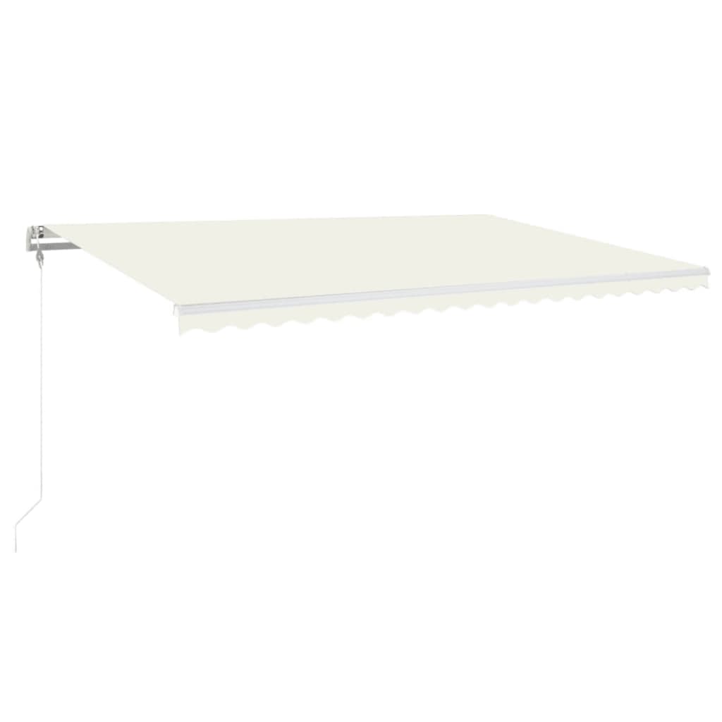 Vidaxl Luifel udvider automatisk 500x350 cm creme -farvet