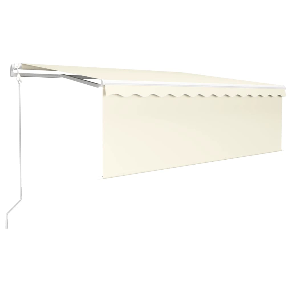 Vidaxl Luifel Automatisk med rulleblind LED vindsensor 4,5x3 m creme
