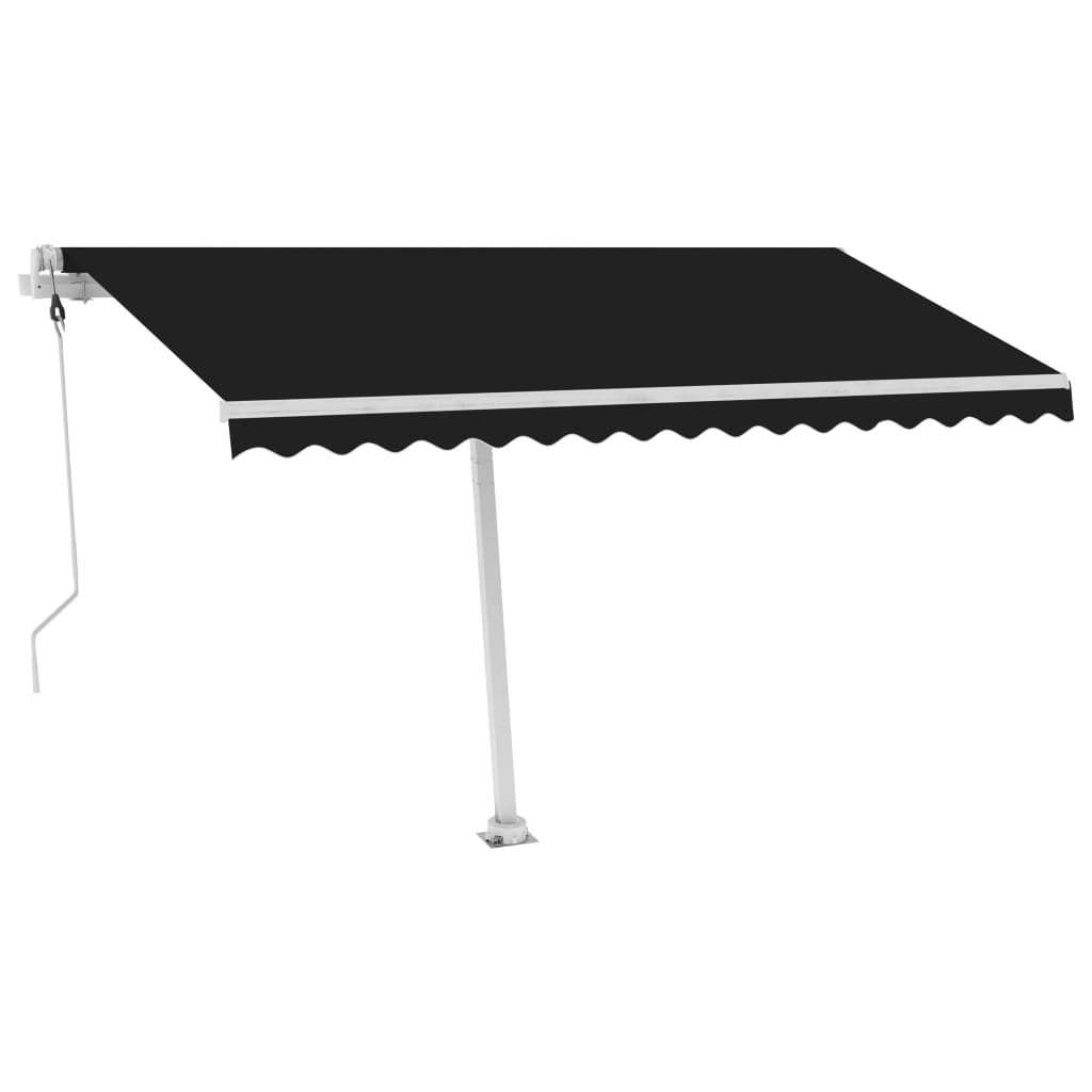 Vidaxl Luifel Automatic med LED og vindsensor 400x300 cm Anthracite