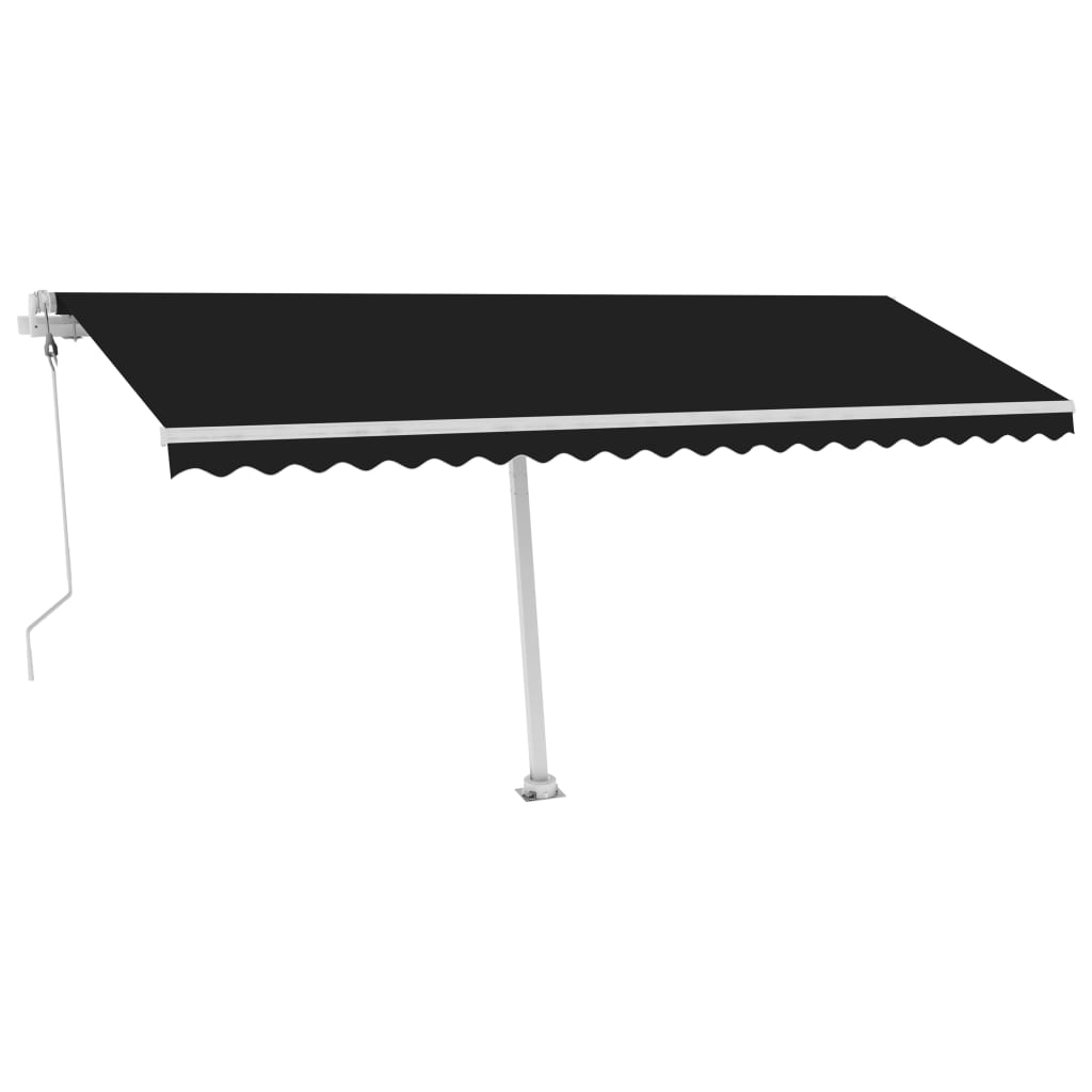 Vidaxl Luifel Automatisk med LED og vindsensor 500x300 cm Anthracite