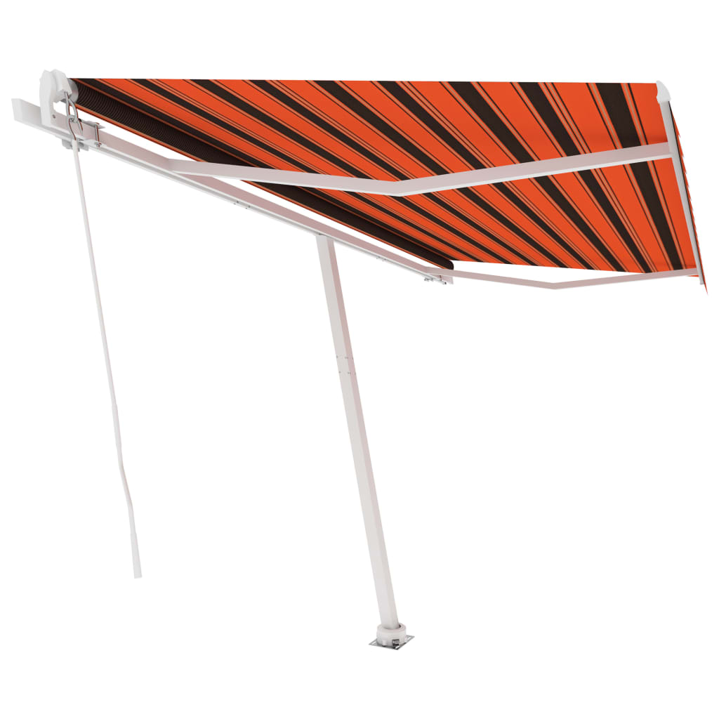 Vidaxl Luifel løsrevet manuelt udvider 450x350 cm orange brun