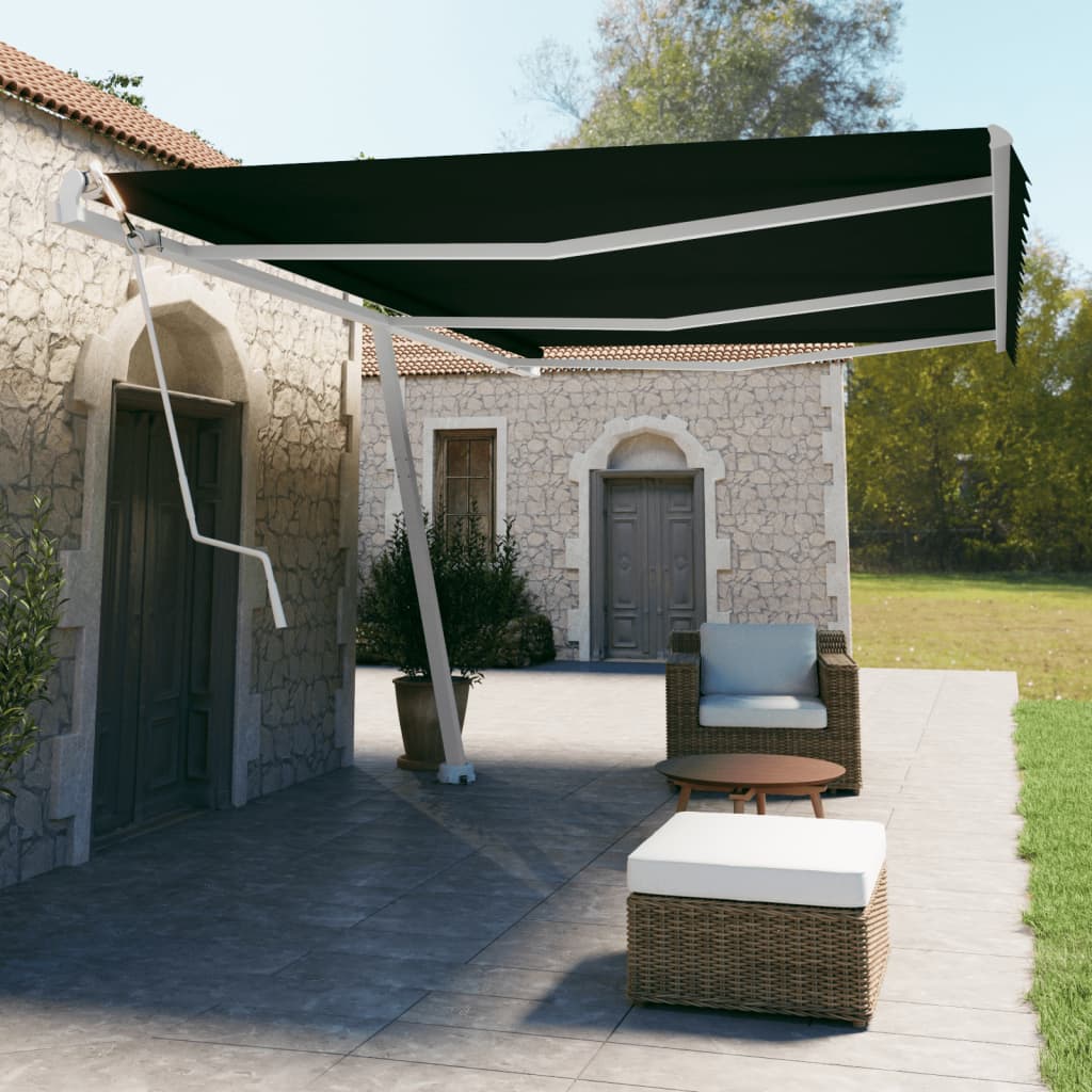 Vidaxl Laifel Frit -stående automatisk 600x350 cm antracit -farvet
