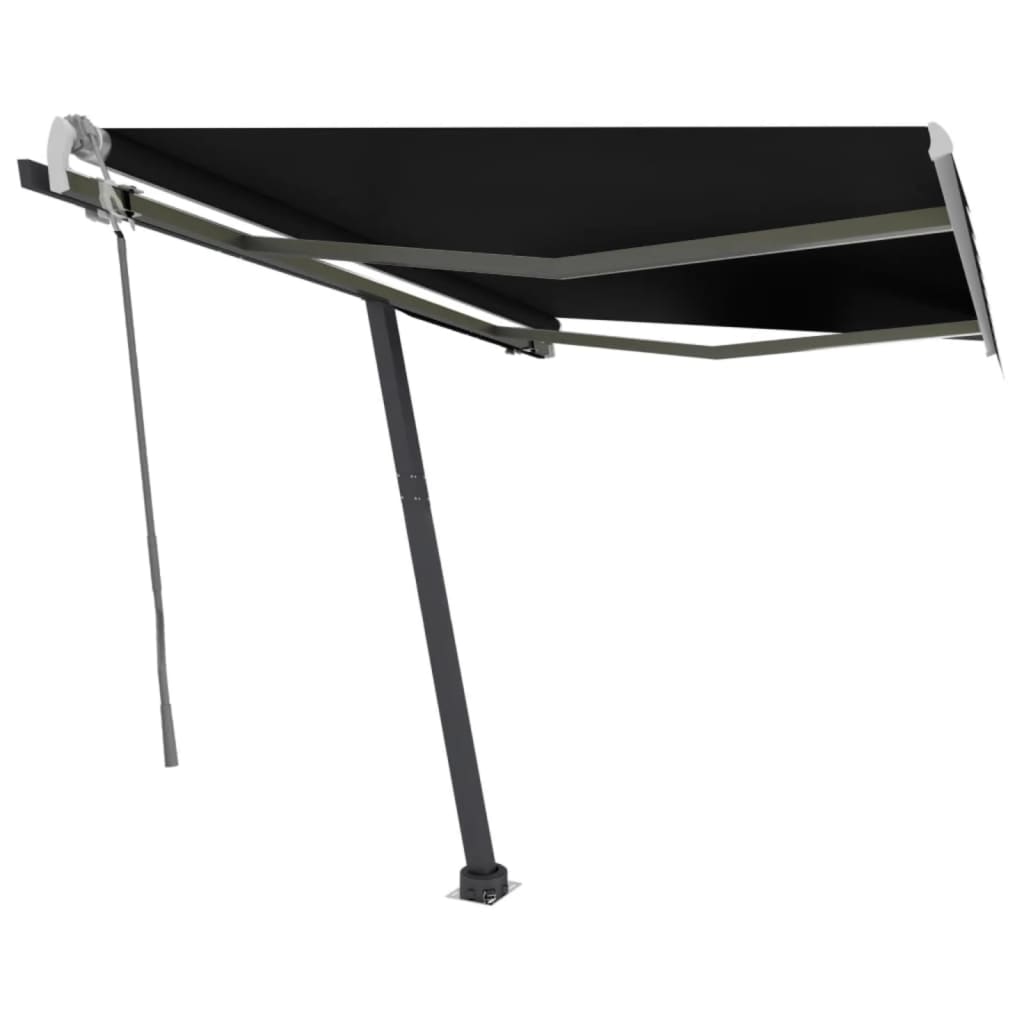 Vidaxl Luifel manuelt kan udvides med LED 300x250 cm anthracitfarve