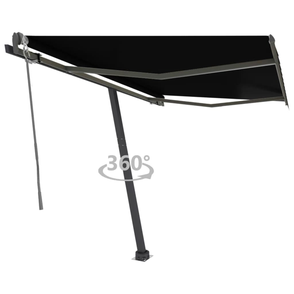 Vidaxl Laifel fritstående automatisk 300x250 cm antracit -farvet
