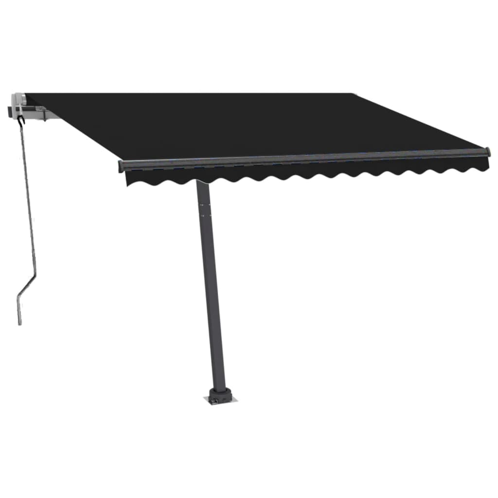 Vidaxl Luifel Automatisk med LED og vindsensor 300x250 cm Anthracite